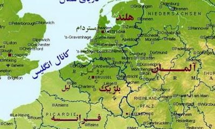 نقشه بلژیک