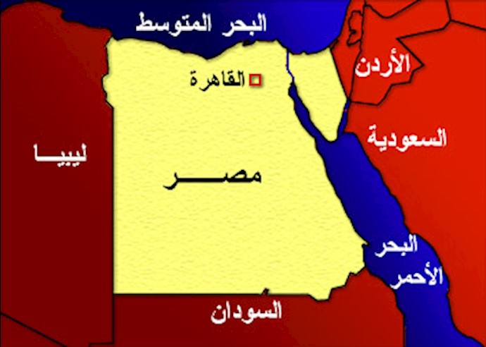 نقشه مصر  