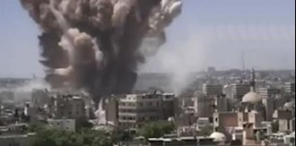 تاکتیک کندن تونل و انفجار ساختمانهای رژیم اسد توسط رزمندگان سوریه