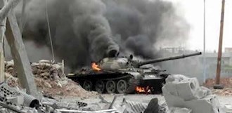 تانکهای منهدم شده توسط ارتش آزادی سوریه - آرشیو
