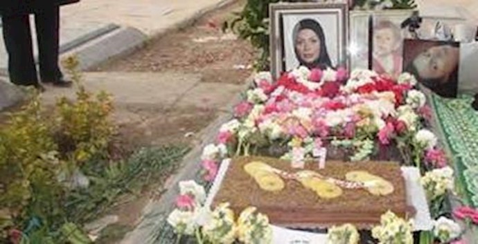 مزار شهید قیام ندا آقا سلطان در بهشت زهرا  