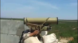 موشکهای ضد تانک تاو در درست رزمندگان سوری