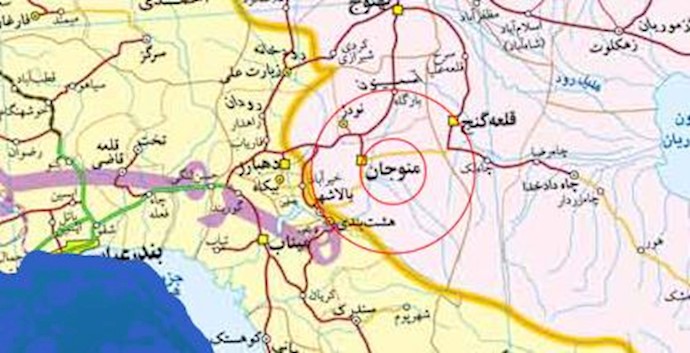 زمین لرزه در منوجان در استان کرمان