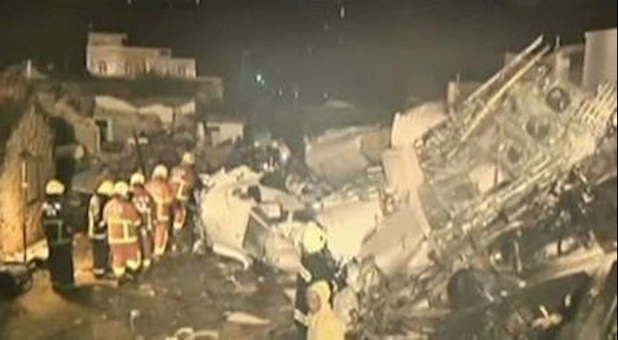 سقوط یک هواپیمای تایوانی 
