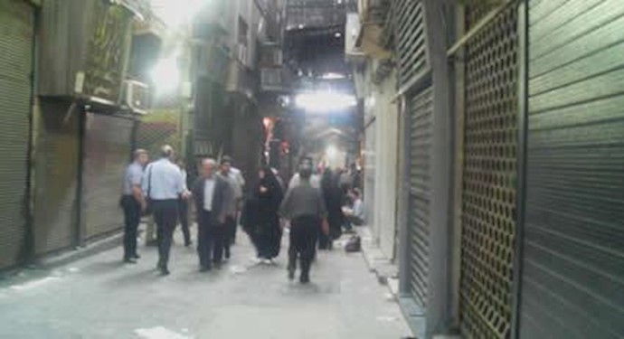 اعتصاب در بازار تهران - آرشيو