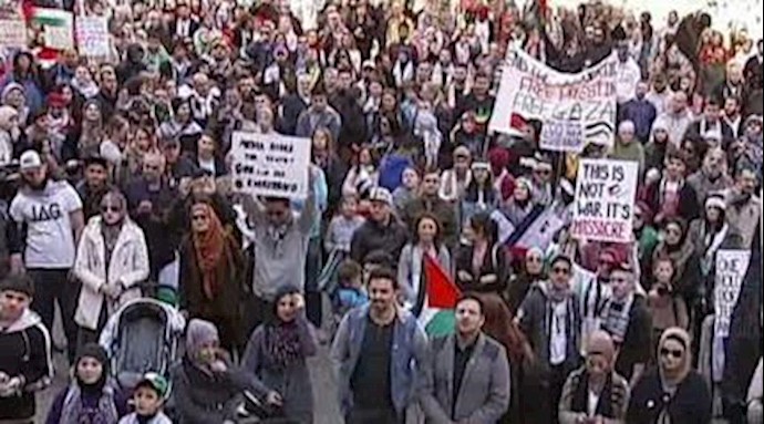 تظاهرات در حمایت از مردم فلسطین در استرالیا 