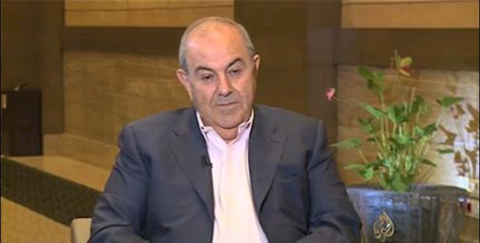 دکتر ایاد علاوی رئیس فراکسیون الوطنیه در مصاحبه با تلویزیون الجزیره