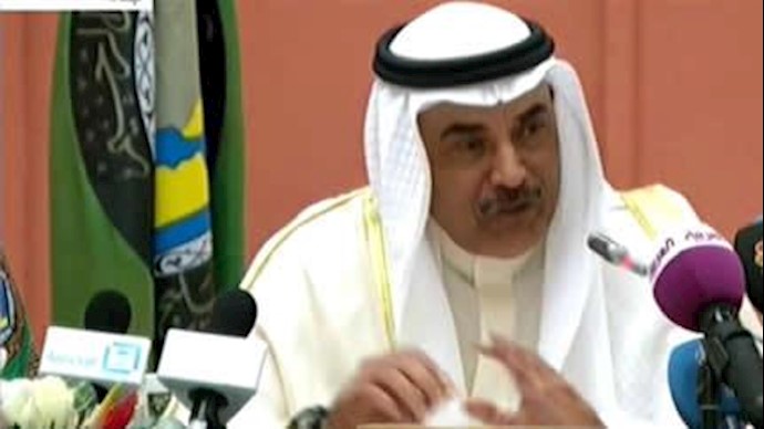 شیخ صباح خالد محمد الصباح وزیر خارجه کویت و رئیس کنونی شورای همکاری خلیج فارس