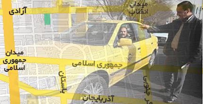 درگیری جوانان و رانند تاکسی با نیروی انتظامی