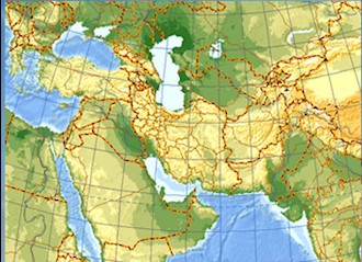 نقشه خاور میانه