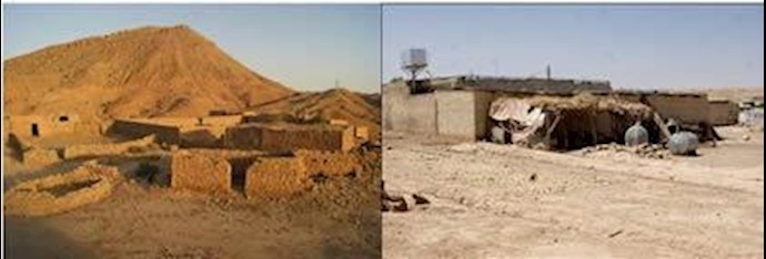 خانه های روستاهای تخلیه شده در منطقه سدگتوند
