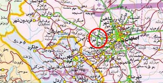 نقشه نجف أباد - اصفهان