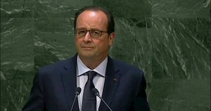 فرانسوا اولاند رئیس‌جمهور فرانسه 