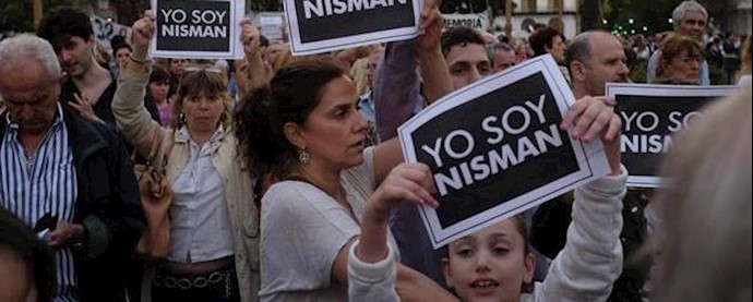 تظاهرات مردم آرژانتین در  اعتراض به قتل آنتونیو نیسمن