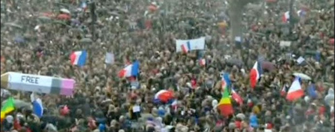 حضور گسترده مسلمانان در تظاهرات پاریس