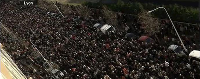 تظاهرات در لیون فرانسه