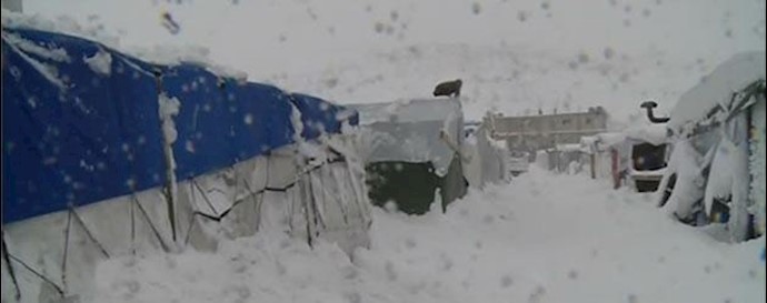 پناهندگان سوری در اثر سرمای شدید