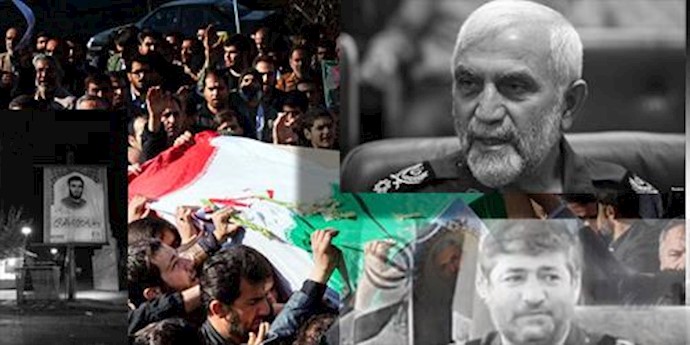 تشیع جنازه حسن شاطری و سایر مزدوران رژیم
