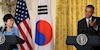 کنفرانس مشترک مطبوعاتی باراک اوباما با رئیس‌جمهور کره جنوبی در کاخ سفید 