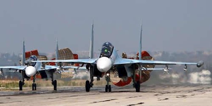 جتهای جنگنده روسیه که برای بمباران مواضع اپوزیسیون بشار اسد استفاده می‌شود
