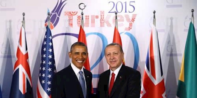 دیدار باراک اوباما با رجب طیب اردوغان در اجلاس جی20