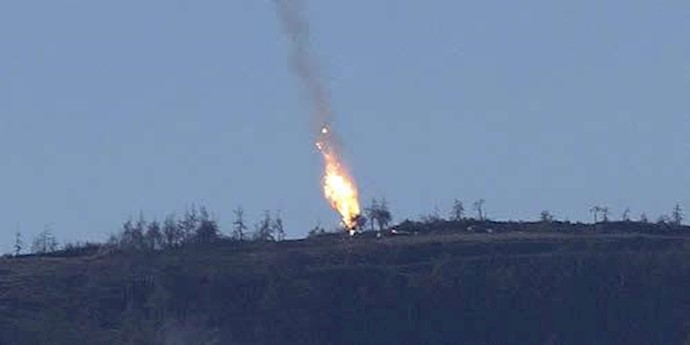 لحظه سرنگونی هواپیمای روسی