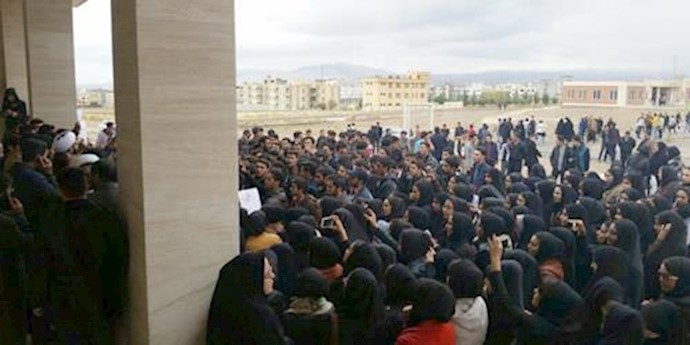 تظاهرات و تجمعات دانشجویان مراغه