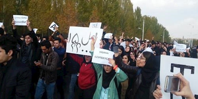 تظاهرات جوانان و مردم غیور آذربایجان 