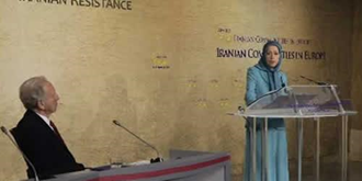 کنفرانس «متحد علیه بنیادگرایی اسلامی، نقش مقاومت ایران» با حضور مریم رجوی و سناتور لیبرمن