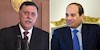 عبدالفتاح السیسی رئیس جمهور مصر - فایز السراج رئیس دولت توافقی لیبی 