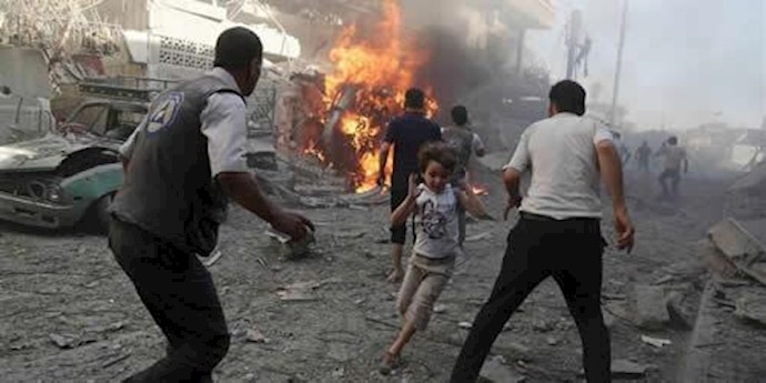 بمباران شهرهای سوریه توسط هواپیماهای روسیه