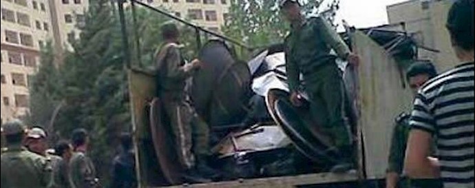 جمع آوری ماهواره در خیابان ایرانشهردر تهران
