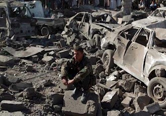 بمباران مناطق حوثی در یمن