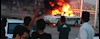 به آتش کشیدن ماشین نیروی انتظامی در اهواز 