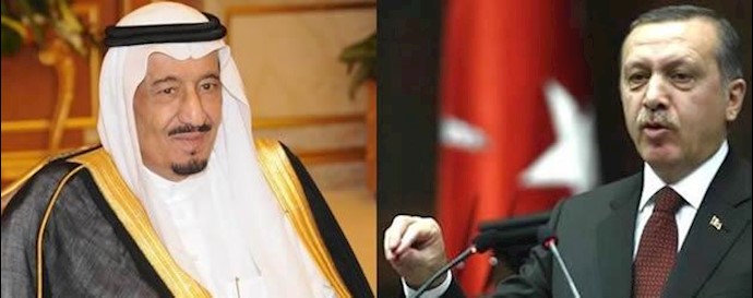 رجب طیب اردوغان و ملک سلمان 