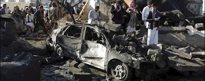 بمباران مواضع حوثی‌ها در یمن