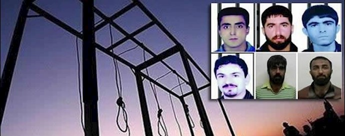 اعدام جنایتکارانهٴ ۶زندانی سیاسی اهل سنت توسط دژخیمان خامنه‌ای