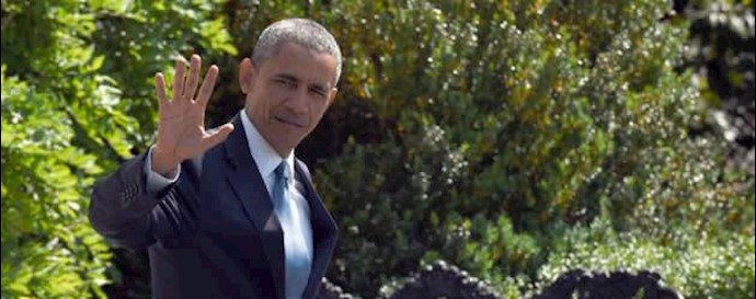 باراک اوباما رئیس جمهور آمریکا در کمپ دیوید