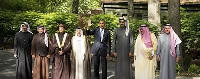 باراک اوباما و رهبران کشورهای عرب خلیج فارس در كمپ ديويد