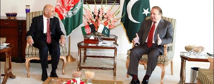 دیدار نواز شریف، نخست‌وزیر پاکستان با محمد اشرف غنی رئیس جمهور افغانستان در کابل 