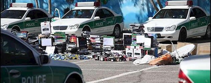 جمع‌آوری ماهواره توسط نیروی سرکوبگر انتظامی - آرشيو