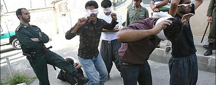 دستگیری جوانان توسط نیروهای جنایتکار و سرکوبگر نیروی انتظامی