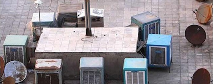 بشقابهای ماهواره بر روی پشت بامها در تهران