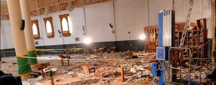 کویت -  داخل مسجد امام صادق بعد از انفجار