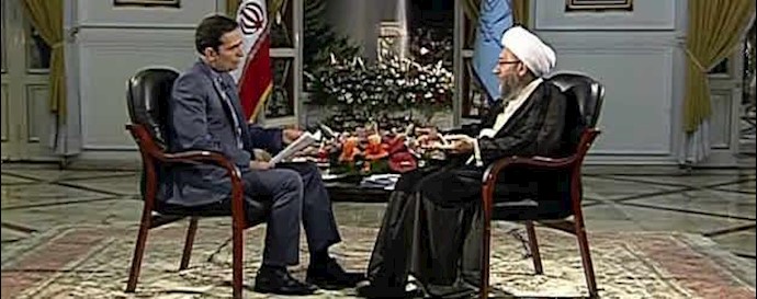 آخوند صادق لاریجانی در یک مصاحبه با تلویزیون رژیم 