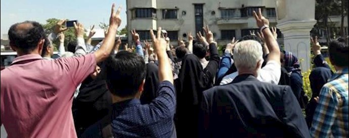 تظاهرات معلمان در تهران 