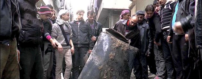 انفجار بمب بشکه ای در شهرهای سوریه