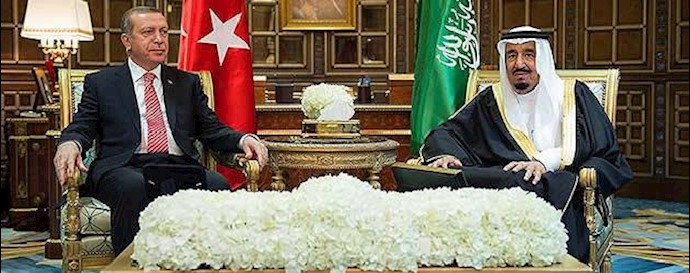 ملک سلمان و  رجب طیب اردغان