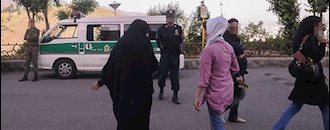 مقابله نیروی  انتظامی با جوانان در تهران