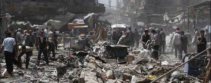 بمباران شهر دوما سوریه - آرشيو